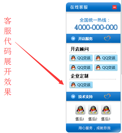 360Shop官方网站首页右侧在线客服代码效果 QQ客服 客服代码 在线客服 客服代码  第1张